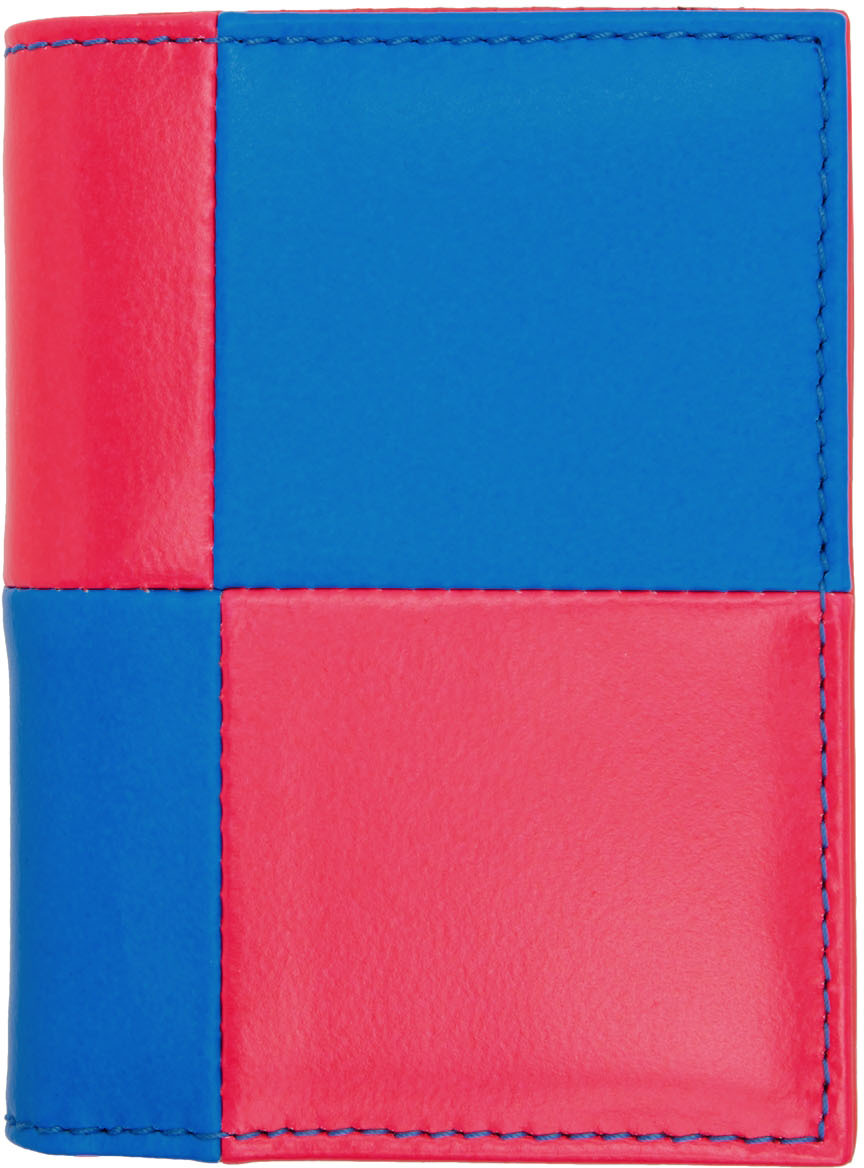 Blue Super Fluo Card Holder Ssense Uomo Accessori Borse Portafogli e portamonete Portacarte 