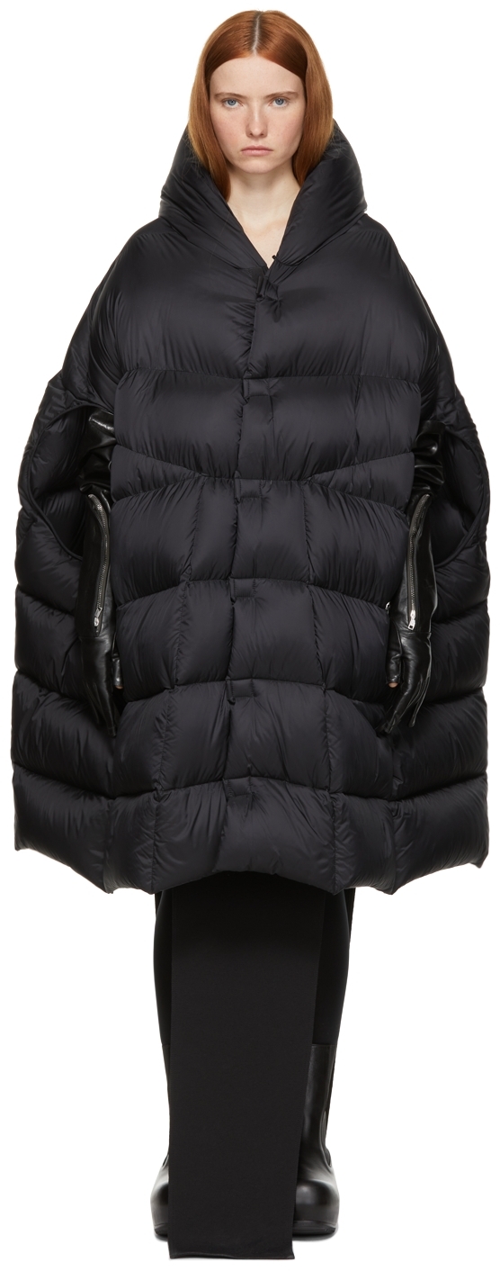 Black Geth Cape Down Vest