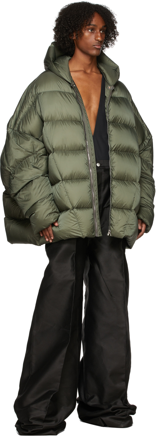 Rick Owens Khaki Duvet Jumbo Peter Jacket | Smart Closet