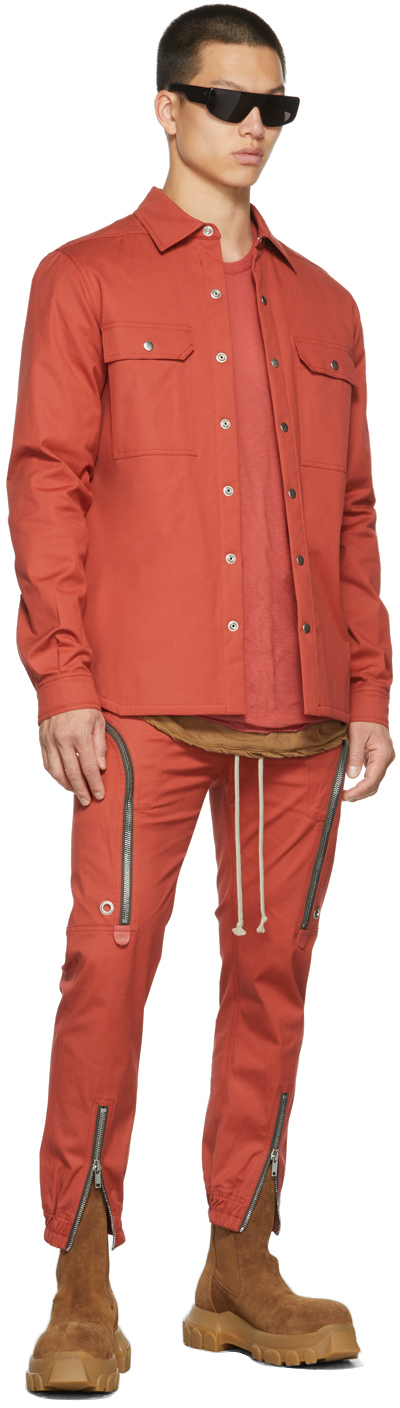 Rick Owens Red Outershirt Jacket | Smart Closet