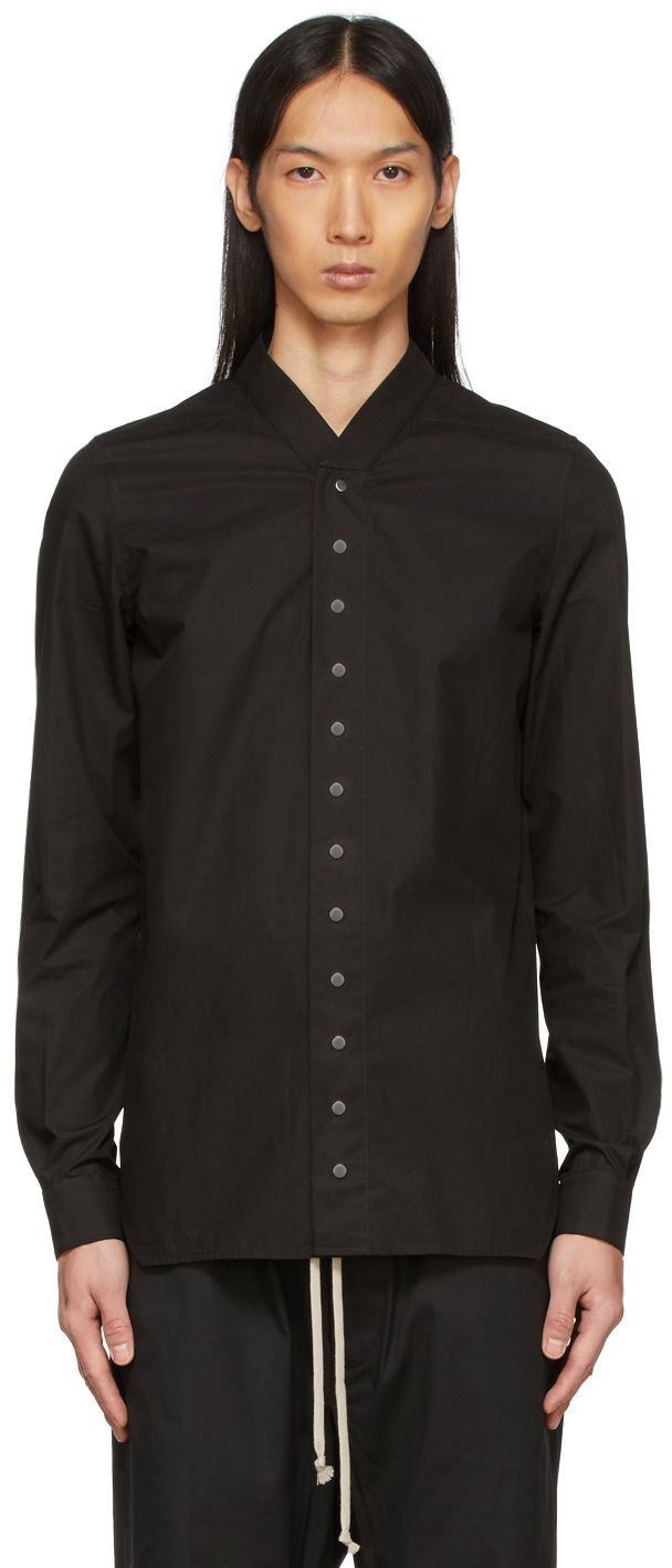 Black Snap Collar Faun Shirt