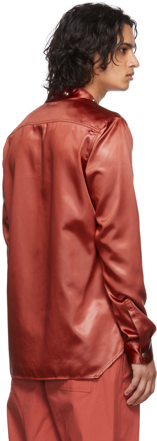 Rick Owens Red Larry Shirt | Smart Closet