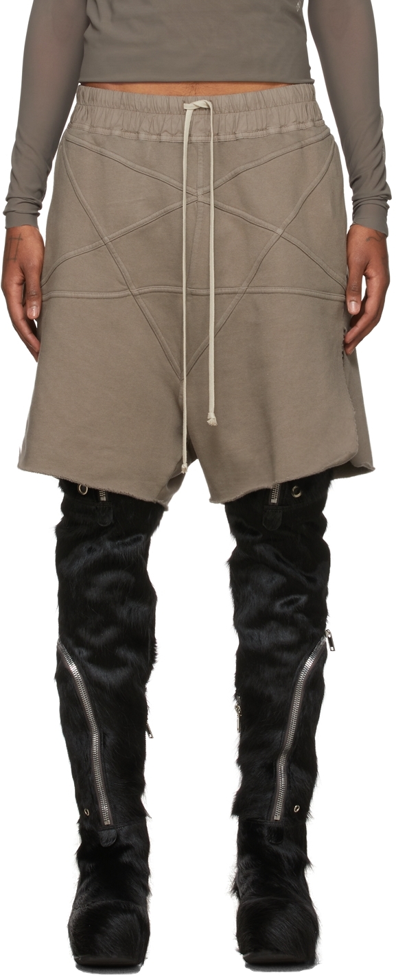 Rick Owens Grey Penta Shorts | Smart Closet