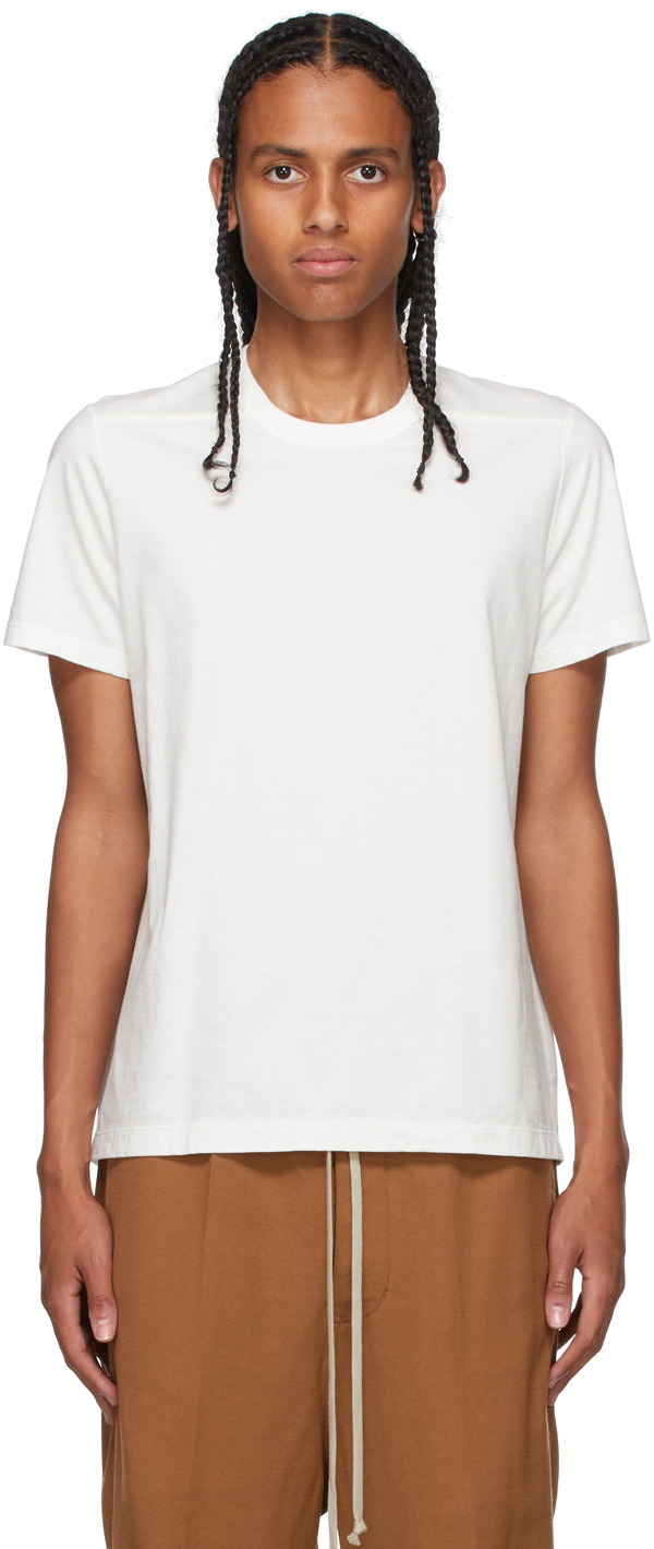 Rick Owens White Short Level T-Shirt