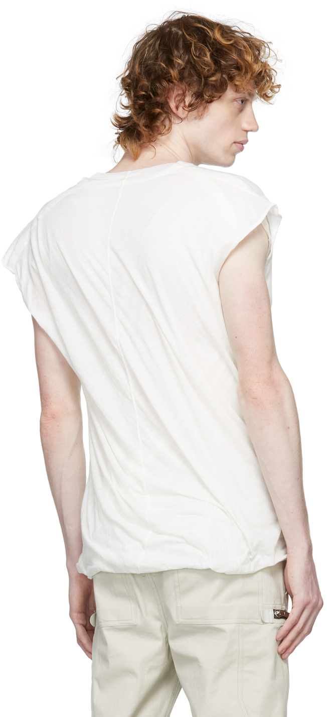 Rick Owens White Double Dylan T-Shirt | Smart Closet