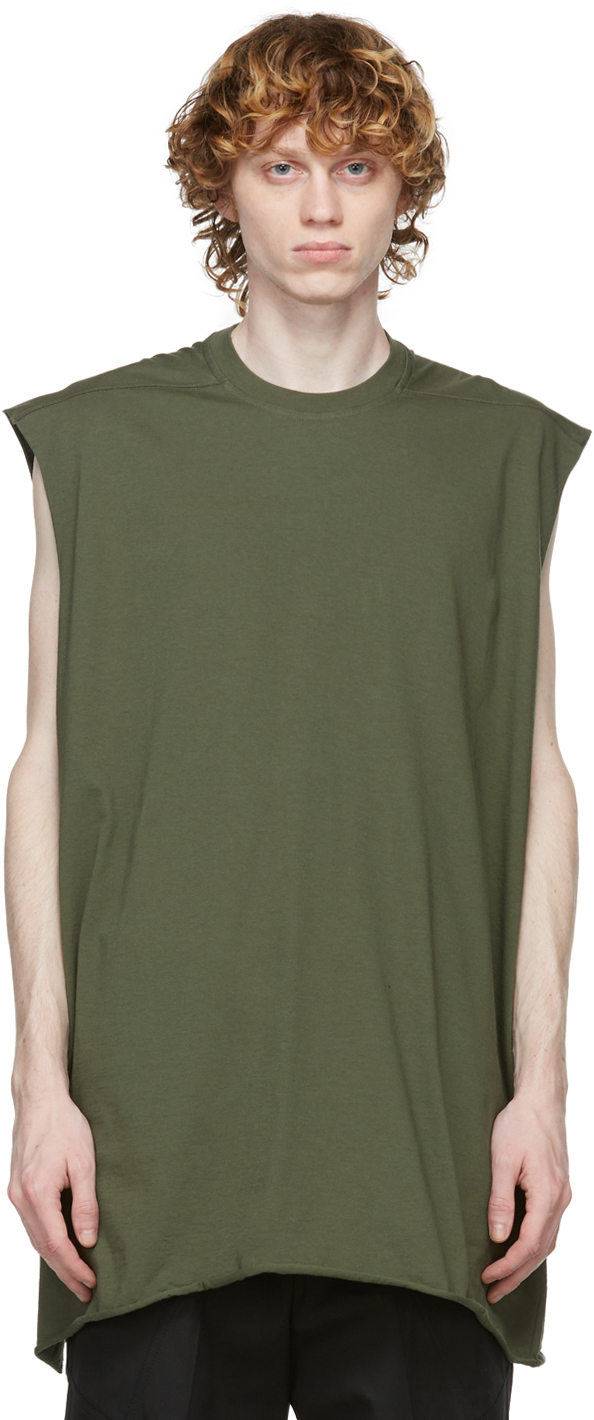 Rick Owens Green Tommy Tank Top
