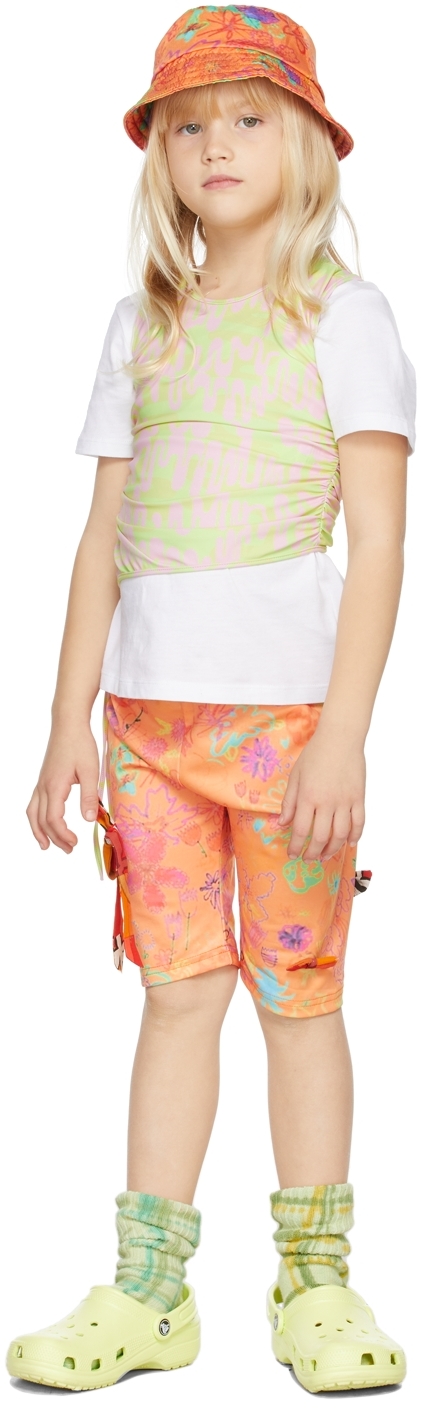 SSENSE Exclusive Kids Green & Pink Lydia Tank Top SSENSE Clothing Tops Tank Tops 