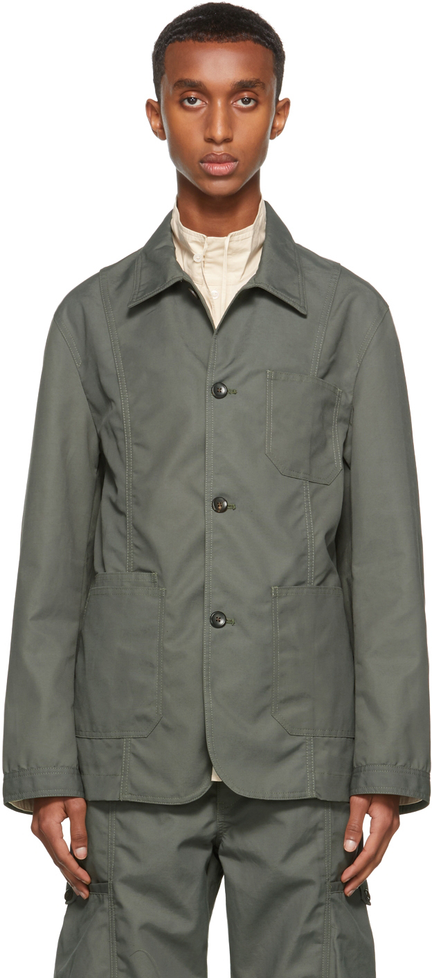 khaki canvas jacket
