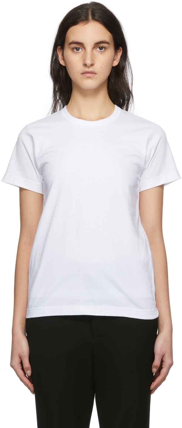 Comme des Garçons White Jersey Backless T-Shirt