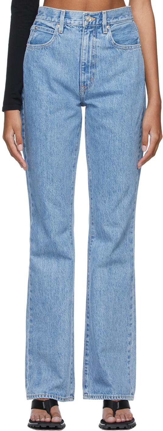 SLVRLAKE Blue Charlotte High Rise Bootcut Jeans | Smart Closet