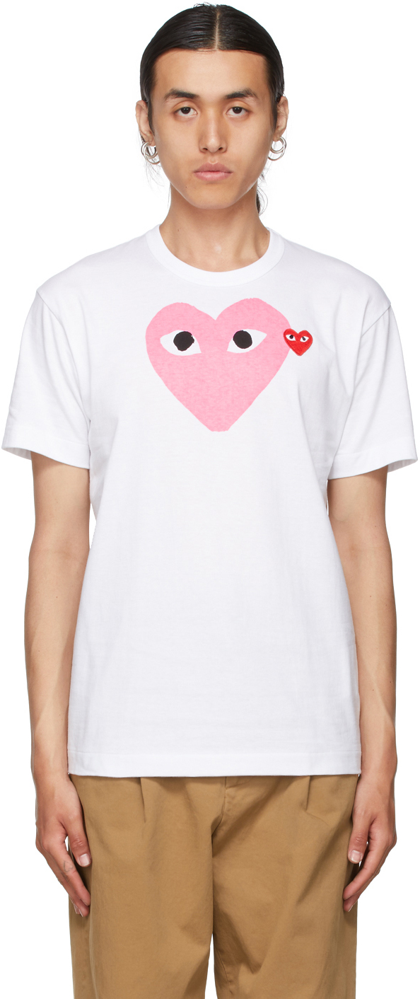 comme des garcons play pink heart