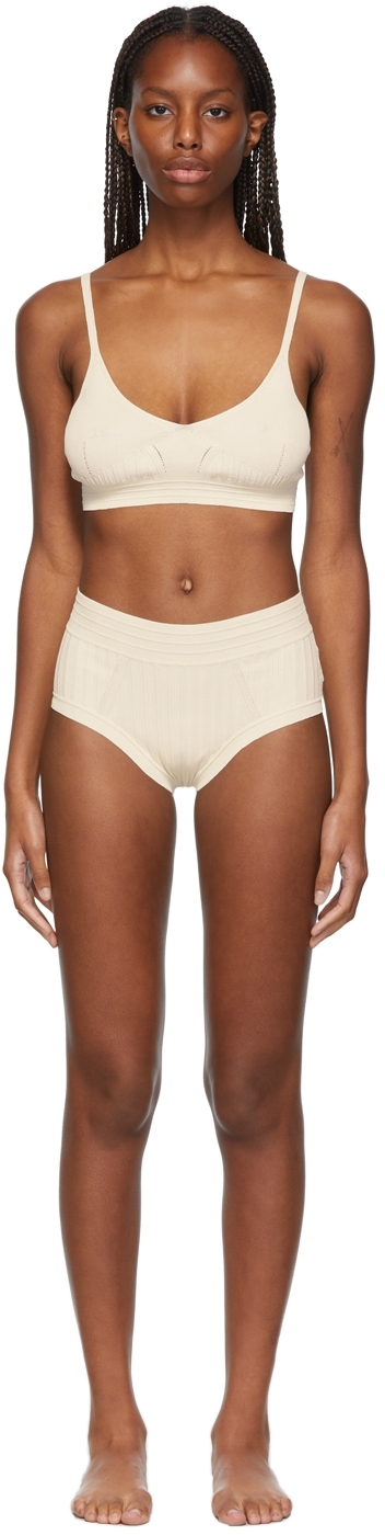 Jil Sander Off-White Viscose Underwear Set