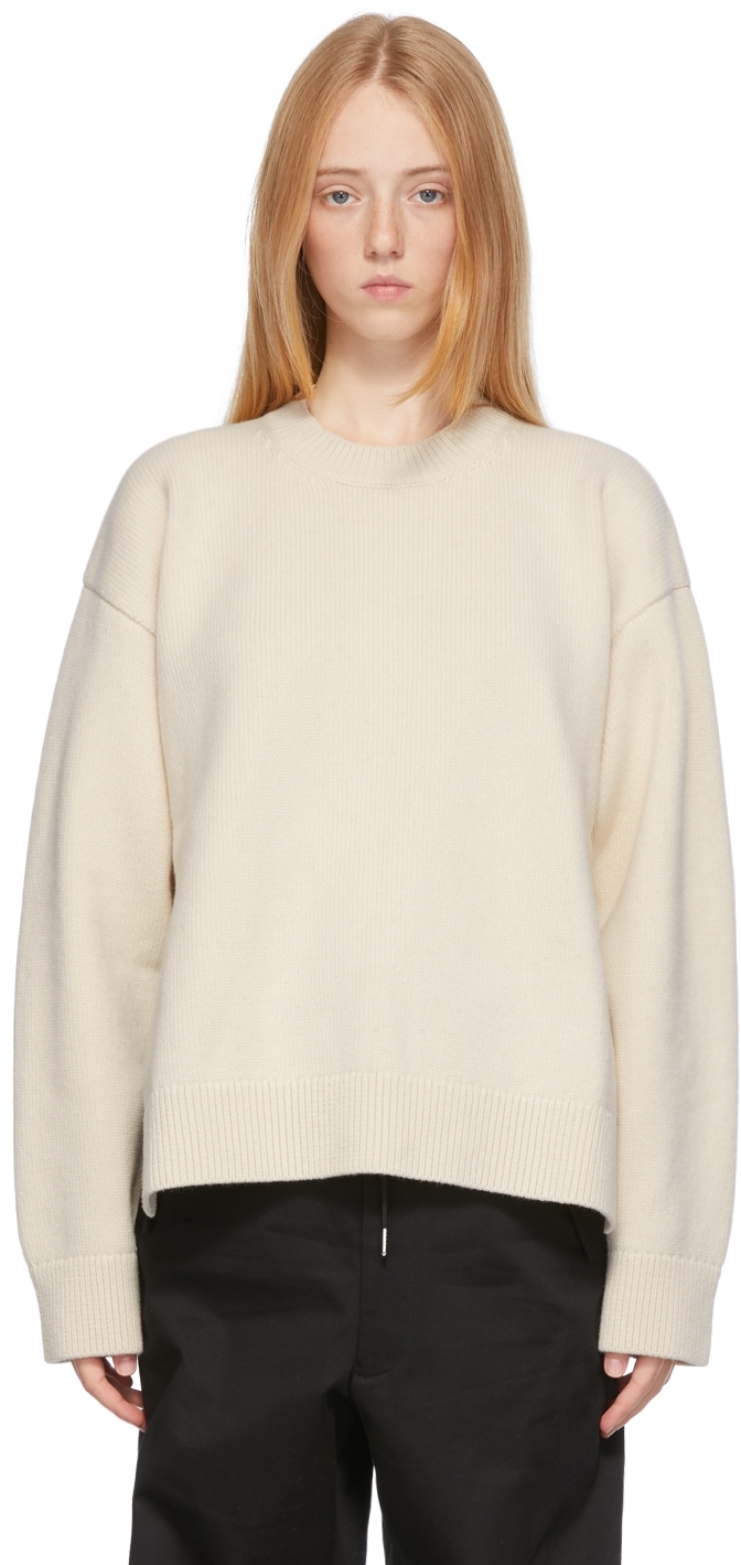 Jil Sander Off-White Cashmere Sweater