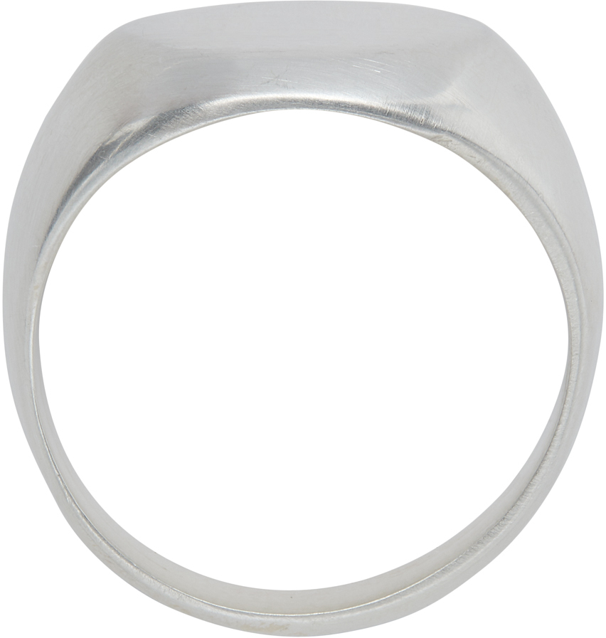 Jil Sander Silver Classic Chevalier Ring | Smart Closet