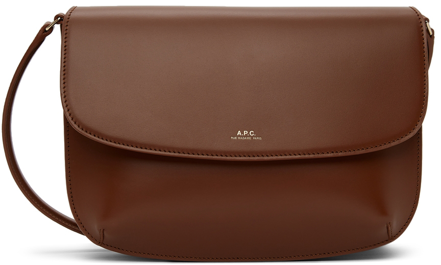 A.P.C. Hazelnut New Ella Shoulder Bag in Brown