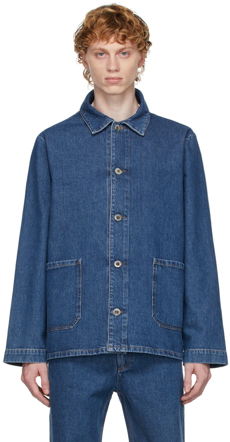 Blue Denim Kerlouan Jacket by A.P.C. on Sale