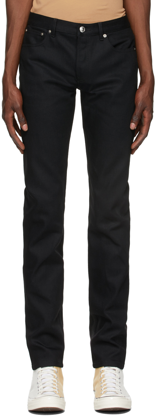 A.P.C.: Black Petit New Standard Jeans | SSENSE