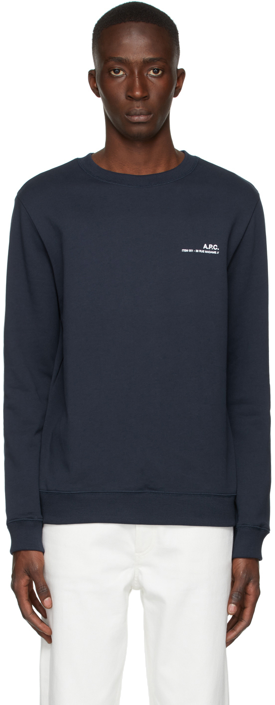Navy Item Sweatshirt by A.P.C. on Sale