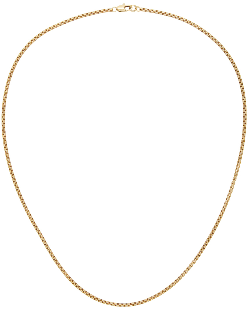 Laura Lombardi: Gold Essential Box Chain Necklace | SSENSE