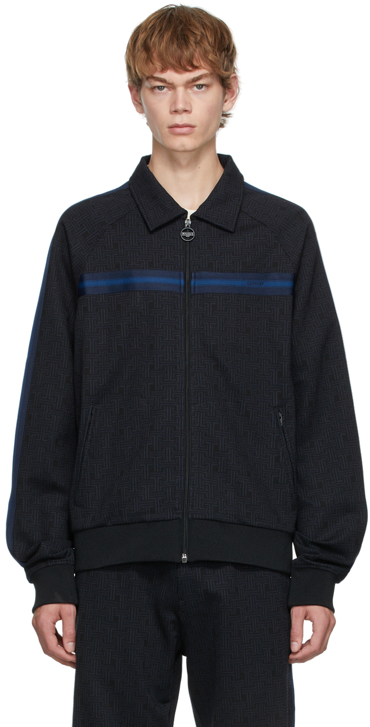 Black Maze Tracksuit Sweater by Lanvin on Sale