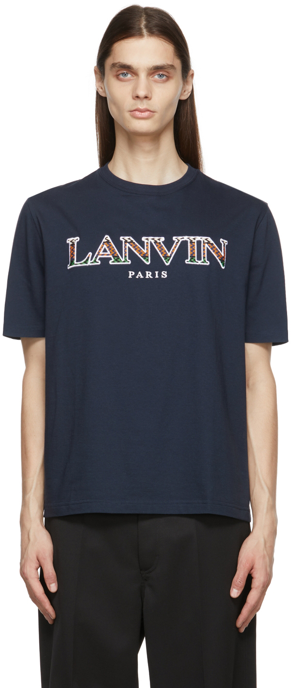 Lanvin Navy Logo T-Shirt