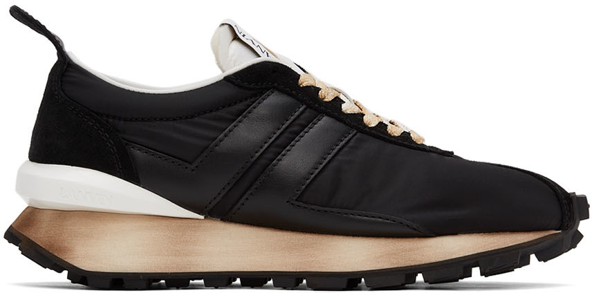 Lanvin: Black Nylon Bumpr Sneakers | SSENSE UK