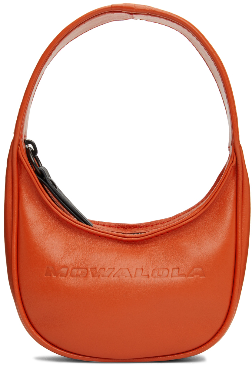 Mowalola Orange Small Bundle Bag