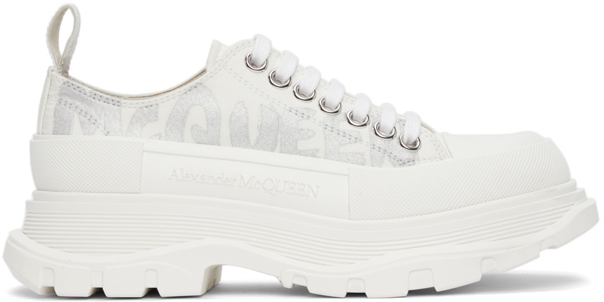 Alexander McQueen Graffiti-print Oversized Sneakers - Farfetch