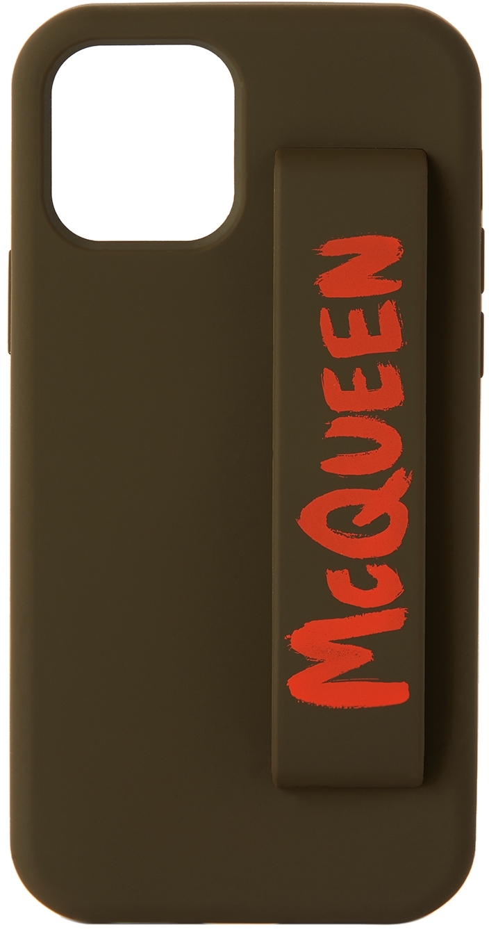 Alexander McQueen グリーン & オレンジ Graffiti iPhone 12 Pro ケース