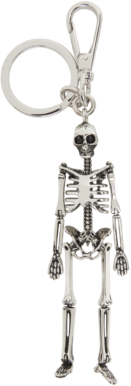 Silver Skeleton Keychain