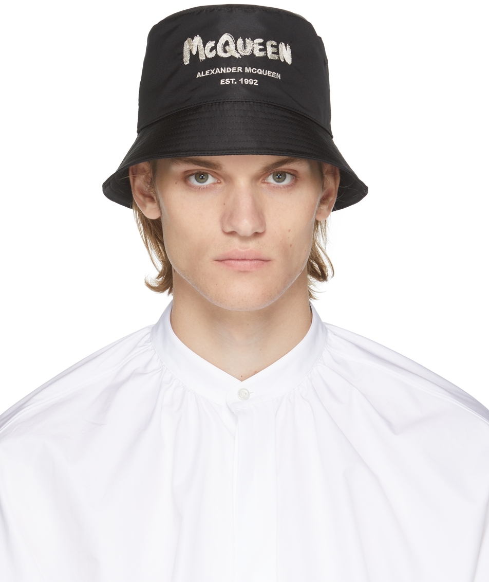 Black & White Mark Bucket Hat Ssense Uomo Accessori Cappelli e copricapo Cappelli Cappello Bucket 