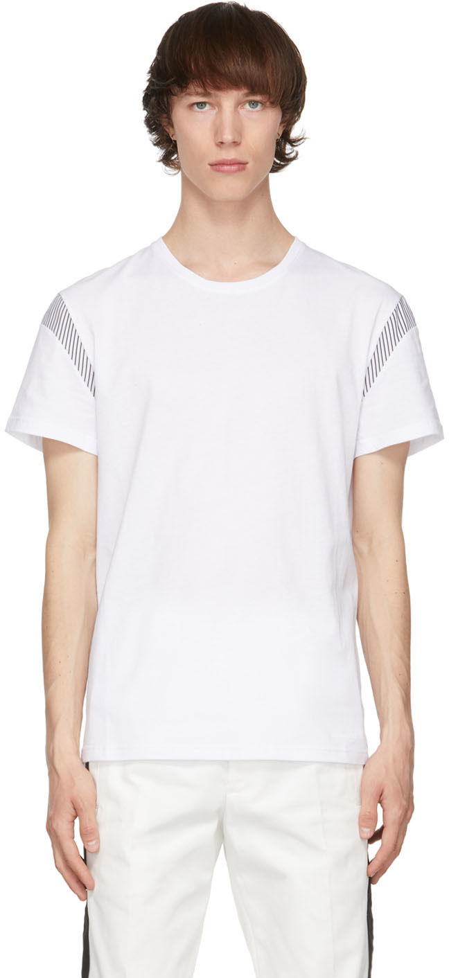 Alexander McQueen White Paneled T-Shirt