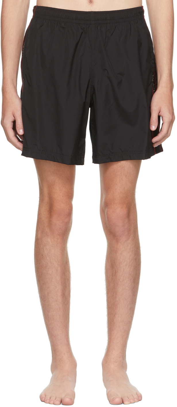 Black Mens Clothing Beachwear Boardshorts and swim shorts for Men Alexander McQueen Synthetic Selvedge Nylon Swimwear in White 