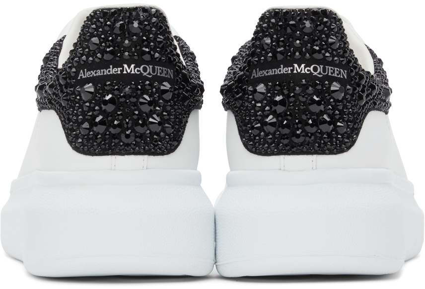 Alexander McQueen Men's Oversized Larry Allover Crystal Platform Sneakers