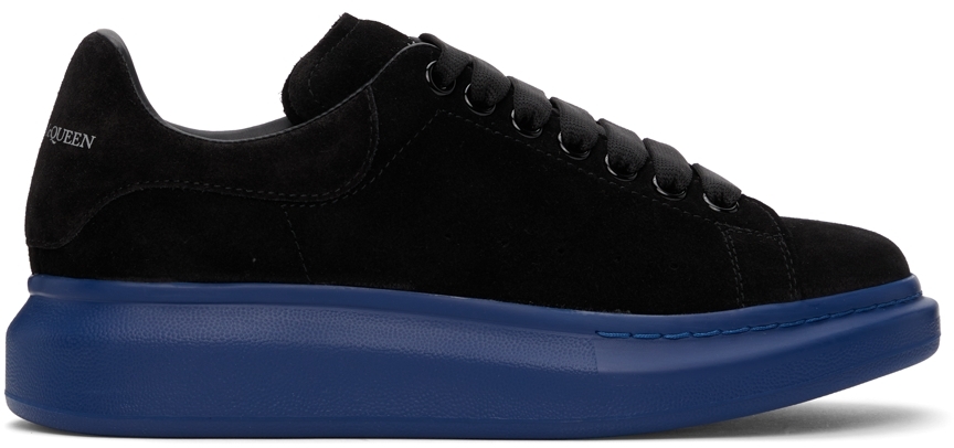 SSENSE Exclusive Black & Blue Suede Oversized Sneakers by Alexander ...
