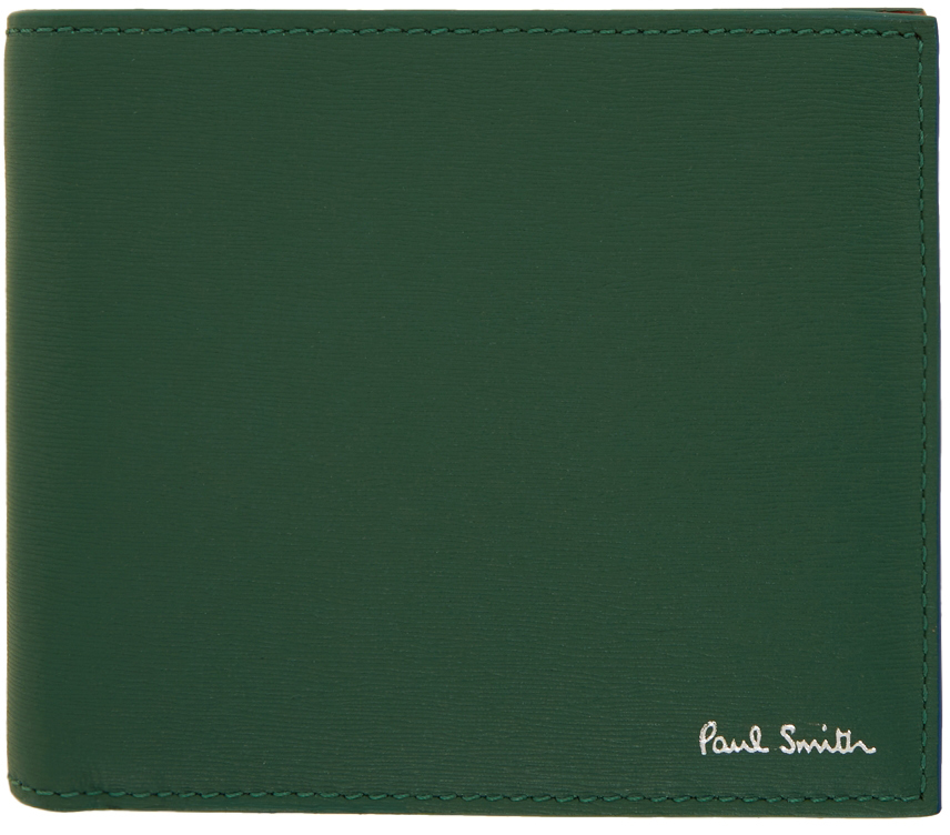 Paul Smith Green Straw Wallet