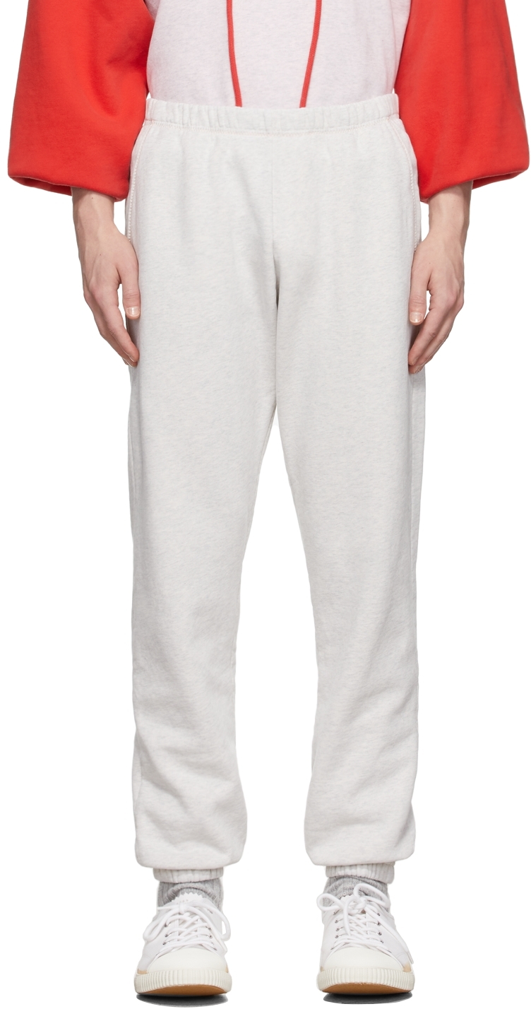 Grey Knit Fleece Sweatpants