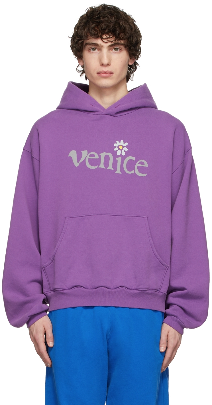 ERL SSENSE Exclusive Purple Venice Hoodie