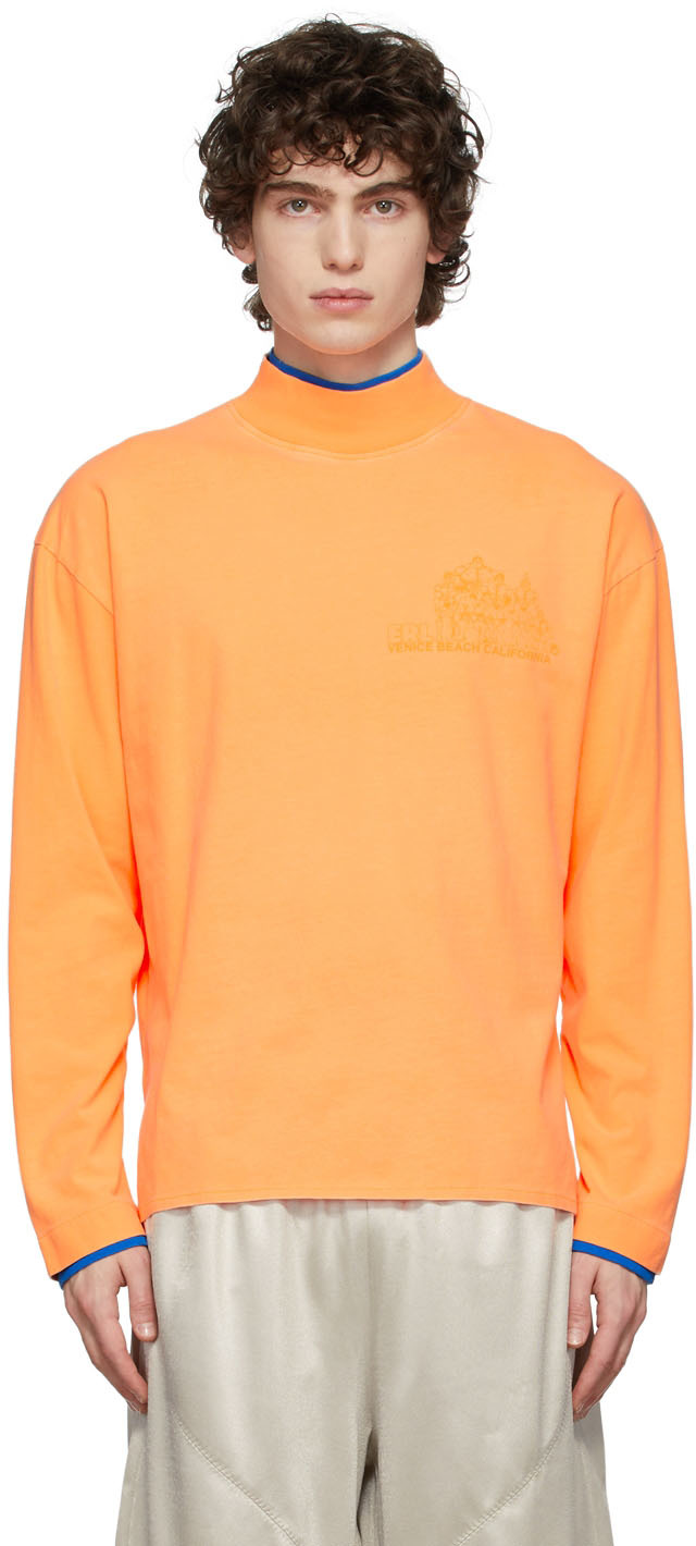 ERL Orange Turtleneck T-Shirt | Smart Closet