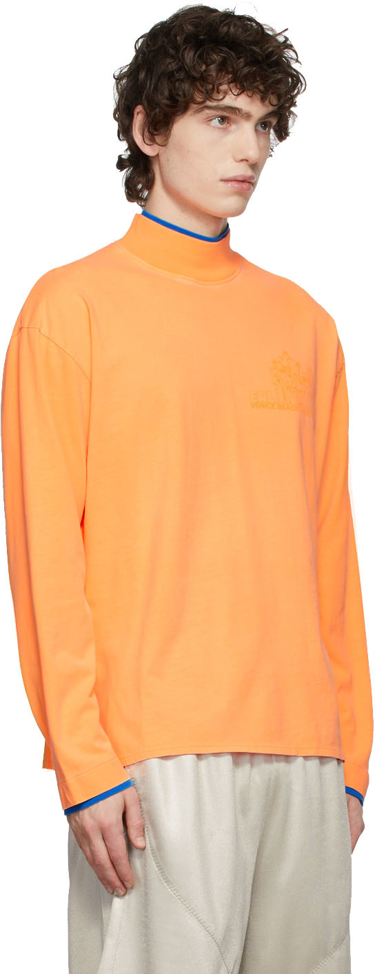 ERL Orange Turtleneck T-Shirt | Smart Closet