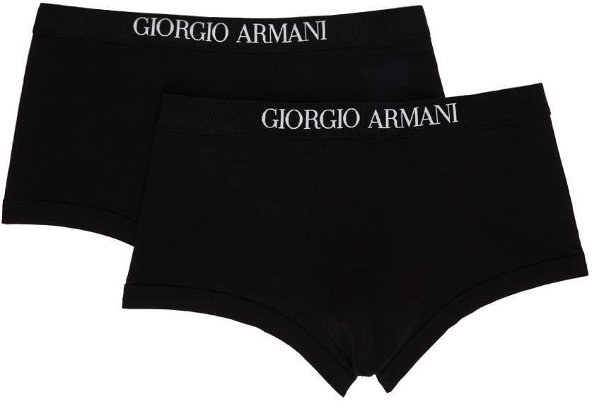 black armani boxers
