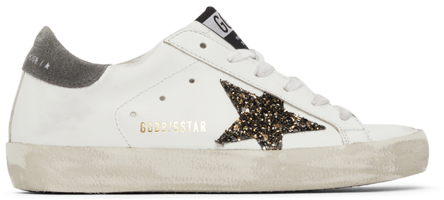 Descriptivo operador Alegaciones Golden Goose: Glitter Superstar Sneakers | SSENSE