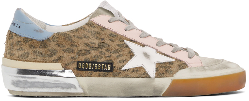 Golden Goose Leopard Superstar Sneakers