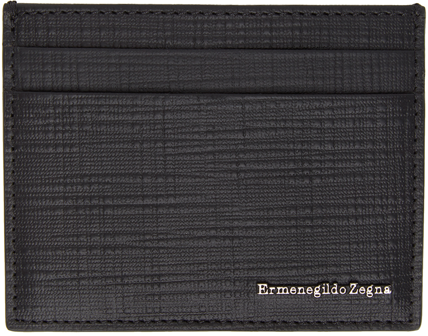 Click to view more detailed imagery on our partner's website Ermenegildo Zegna Black Stuoia Card Holder
