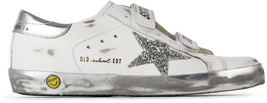Ssense Donna Scarpe Sneakers Sneakers con glitter Shearling & Glitter Old School Sneakers 