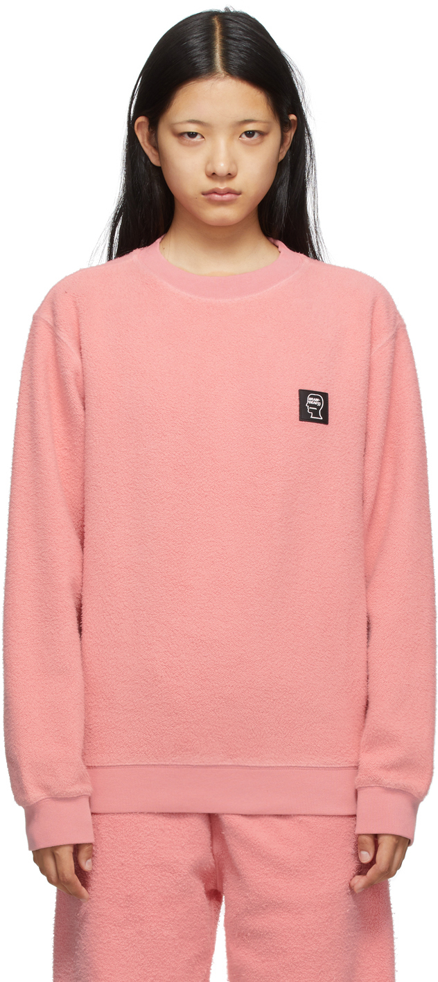 fuzzy sweatshirt pink