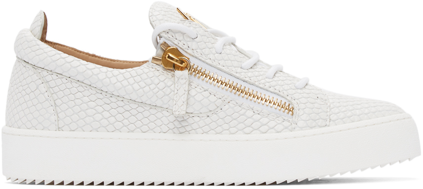 giuseppe zanotti white croc
