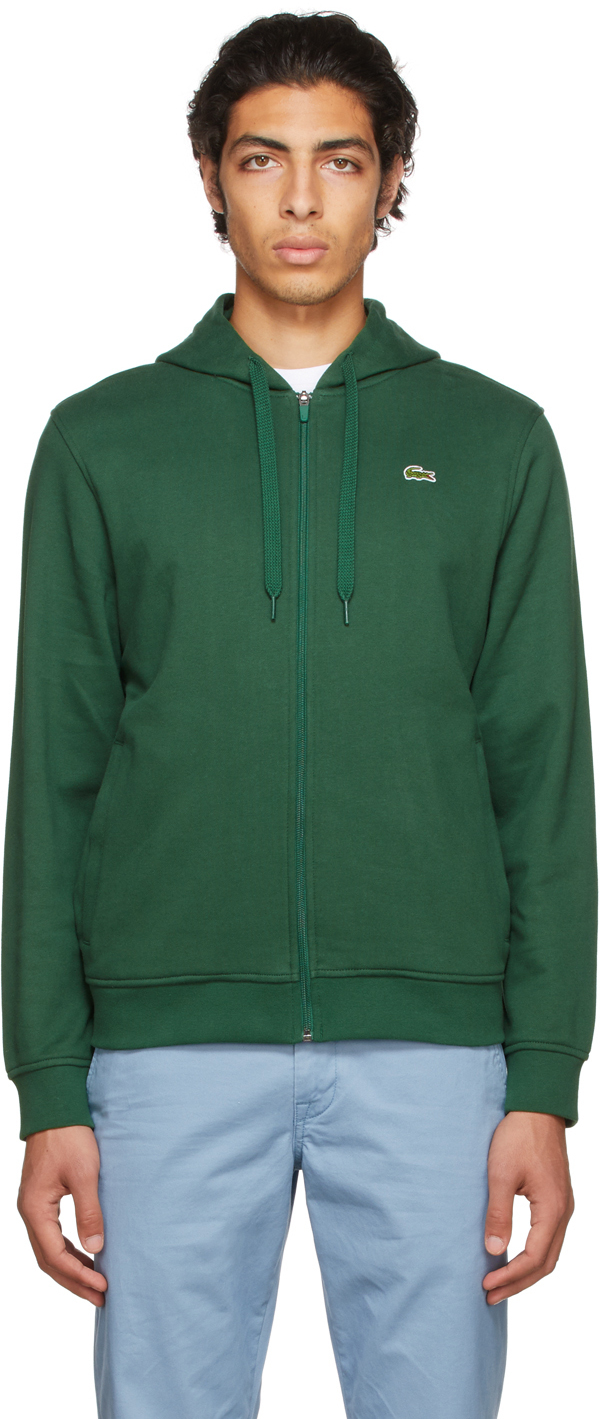 lacoste pull vert