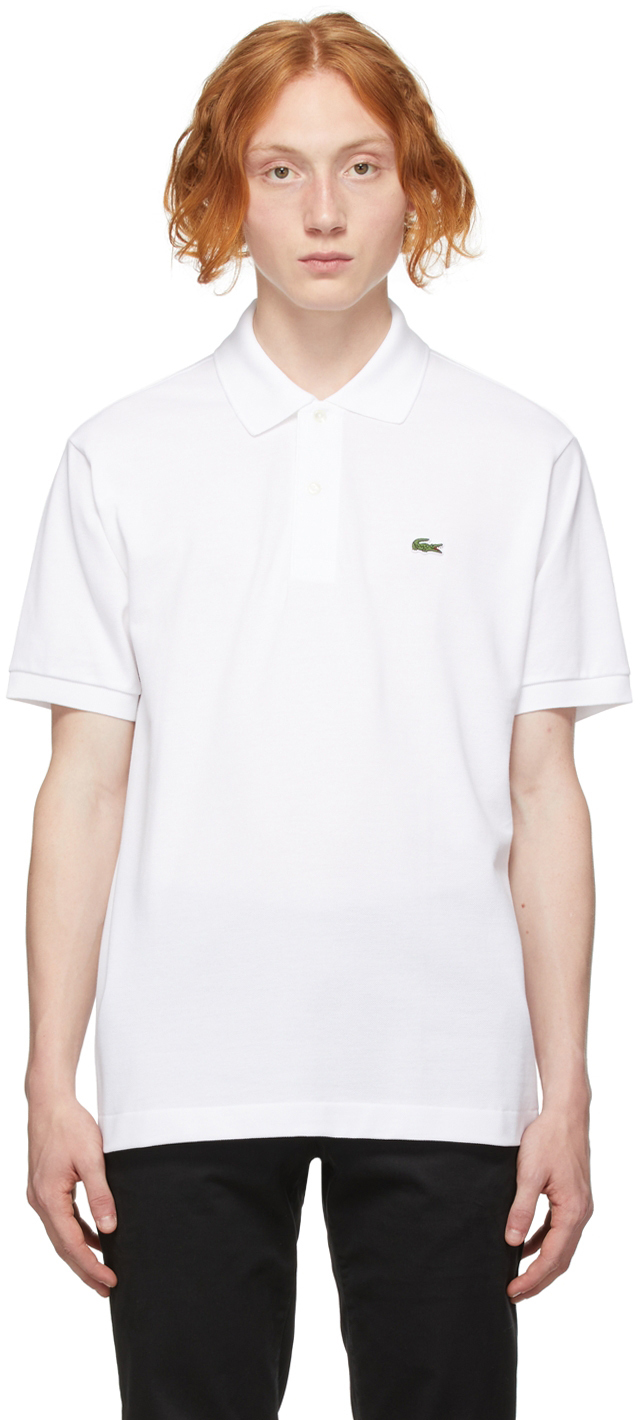 lacoste polo blanc