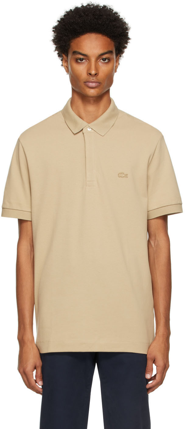 polo beige lacoste